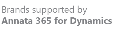 Brands supported by Annata 365 for Dynamics
