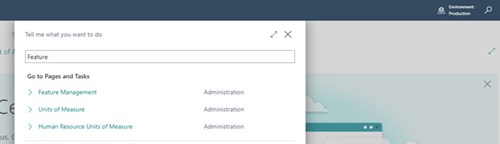 Screenshot - Business Central - Find me