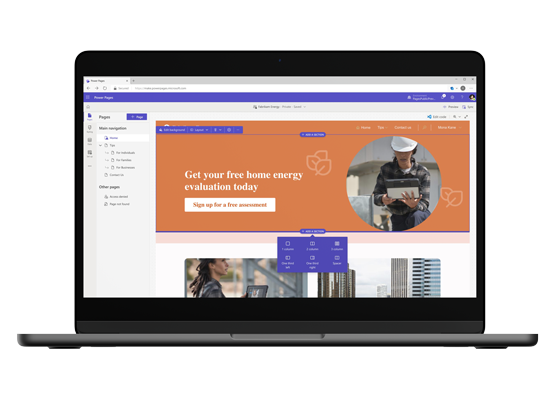 Build from scratch with Power Pages Design Studio